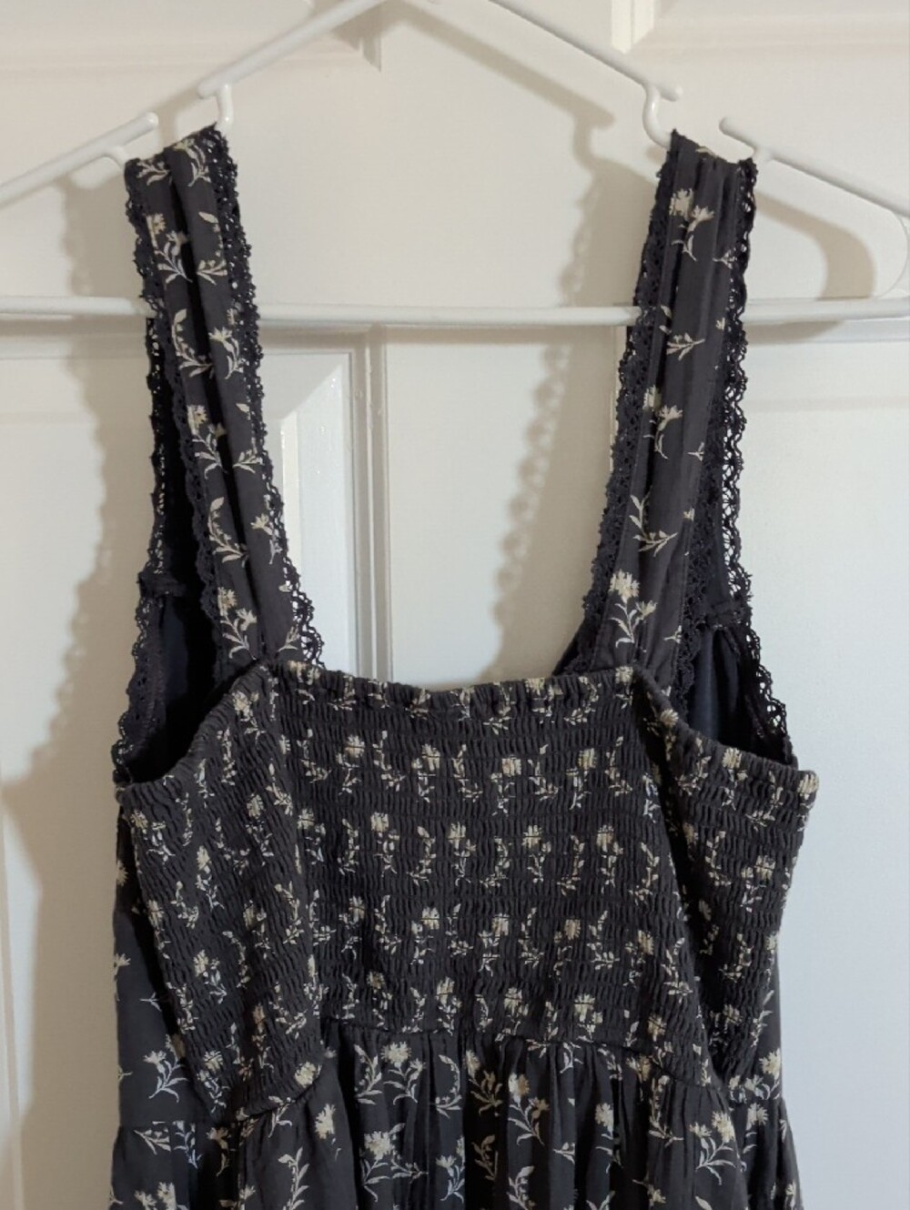 American Eagle Outfitters Blue Gray Floral Maxi Dress - Picture 5 of 7